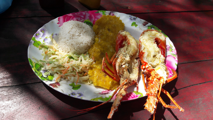 Delicious food sold at Starfish Beach